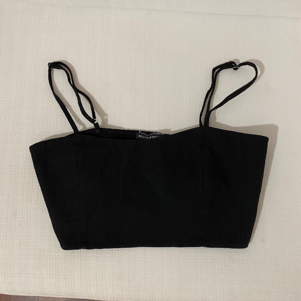 Black crop top